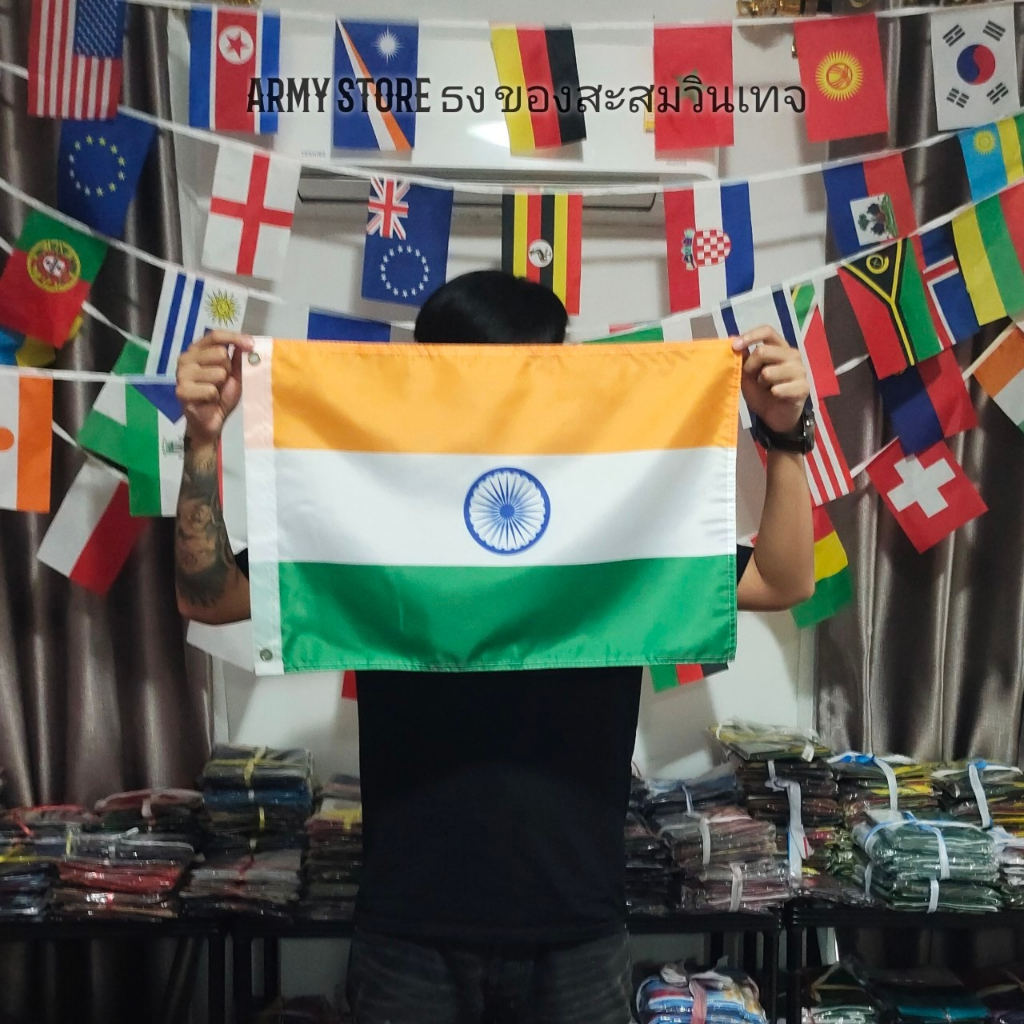lt-ส่งฟรี-gt-ธงชาติ-อินเดีย-india-flag-4-size-พร้อมส่งร้านคนไทย