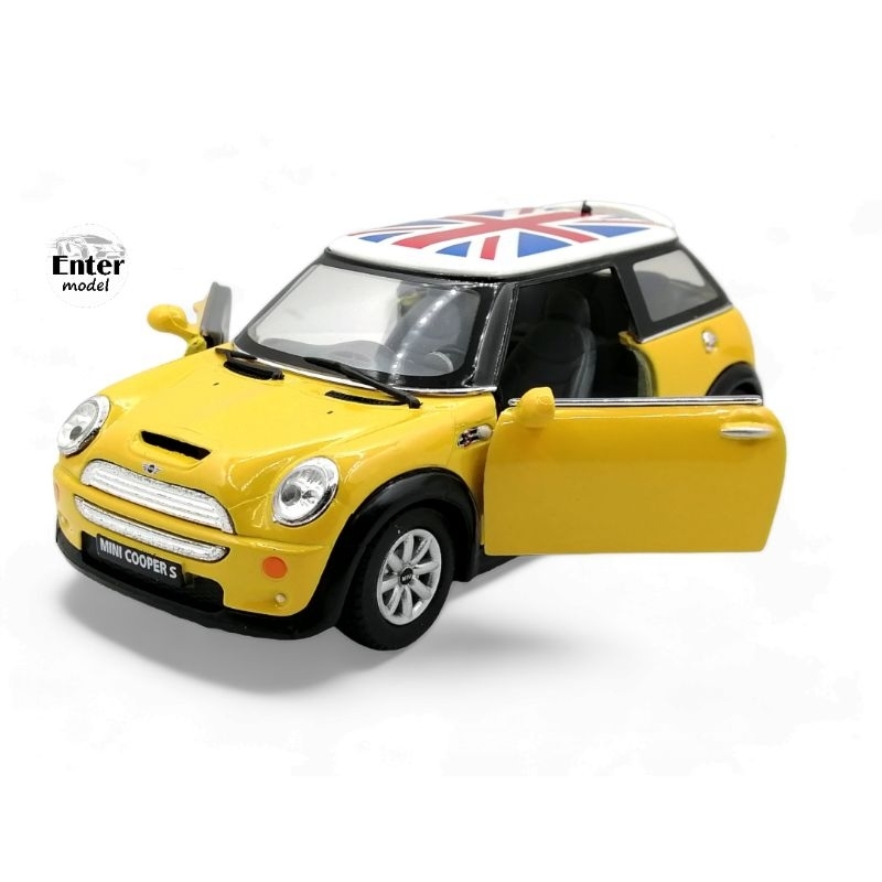 kinsmart-โมเดล-รถ-เหล็ก-เกรด-พรีเมียม-ลิขสิทธิ์-แท้-รถคลาสสิค-mini-cooper-s-สเกล-1-28-ยาว-12-5cm-hit