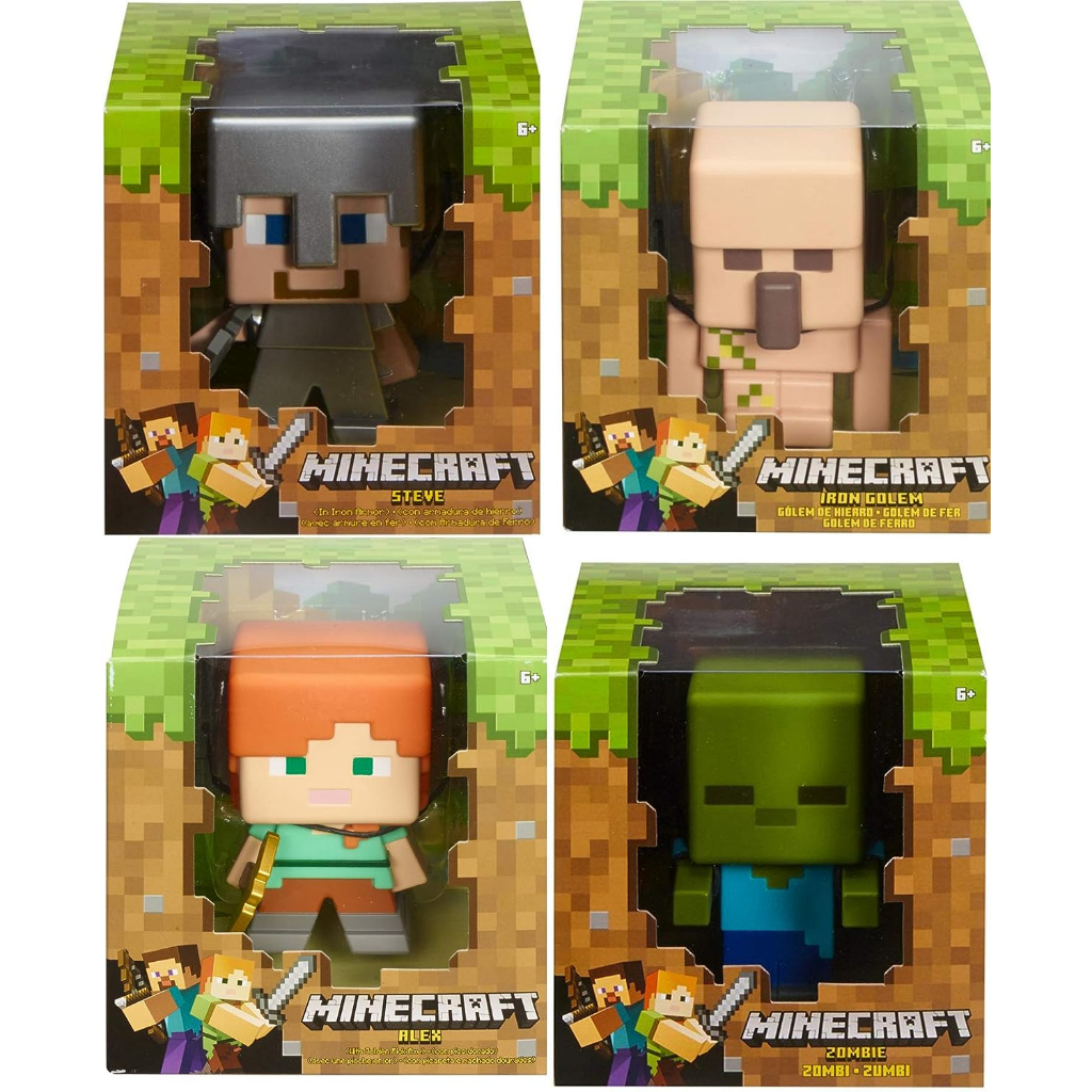 Minecraft Mega-figures Game Character ฟิกเกอร์ มายคราฟท์ ขนาด 4 นิ้ว ...
