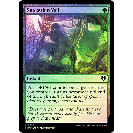 [MTG] Snakeskin Veil [KHM] [GREEN] [FOIL] [ENG] (การ์ดเมจิค