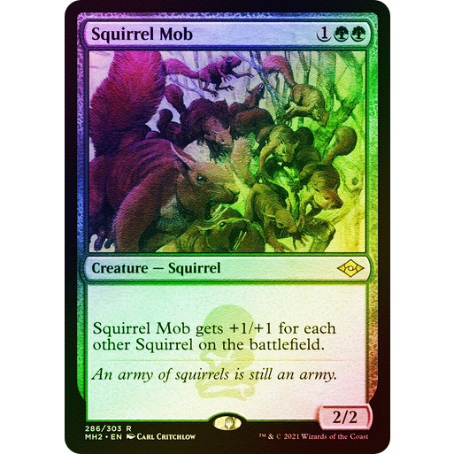 [MTG] Squirrel Mob (Foil Etched) [MH2] [GREEN] [RARE] [FOIL] [ENG