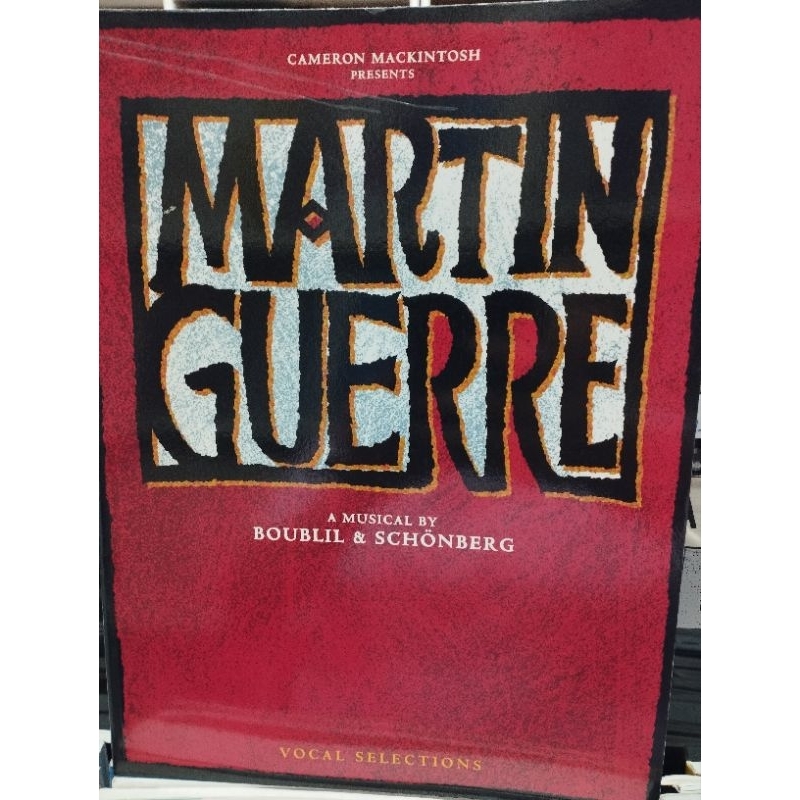 martin-guerre-vocal-selection-073999130720-ลดพิเศษ-ตำนิปกหน้าพลาสติกมีรอยย่น