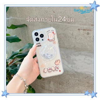 🎈จัดส่งภายใน24ชม🎈เคส for iPhone 11 14 Pro Max Case for iPhone 12 13 ป้องกันการตก การป้องกัน ลูกเต๋า โปร่งแสง แฟชั่น