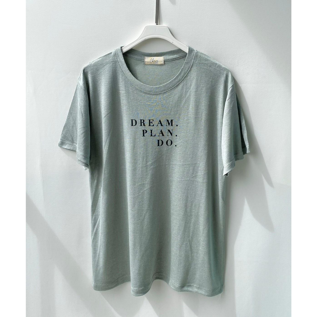 เสื้อคอกลม-ผ้าสลาฟ-สกรีนลาย-dream-dm5