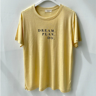 เสื้อคอกลม ผ้าสลาฟ สกรีนลาย DREAM - DM5