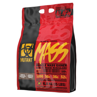 สินค้า Mutant Mass Triple Chocolate 15 lbs/6.8 kg Mass Gainer เวย์โปรตีนเพิ่มน้ำหนัก ของแท้