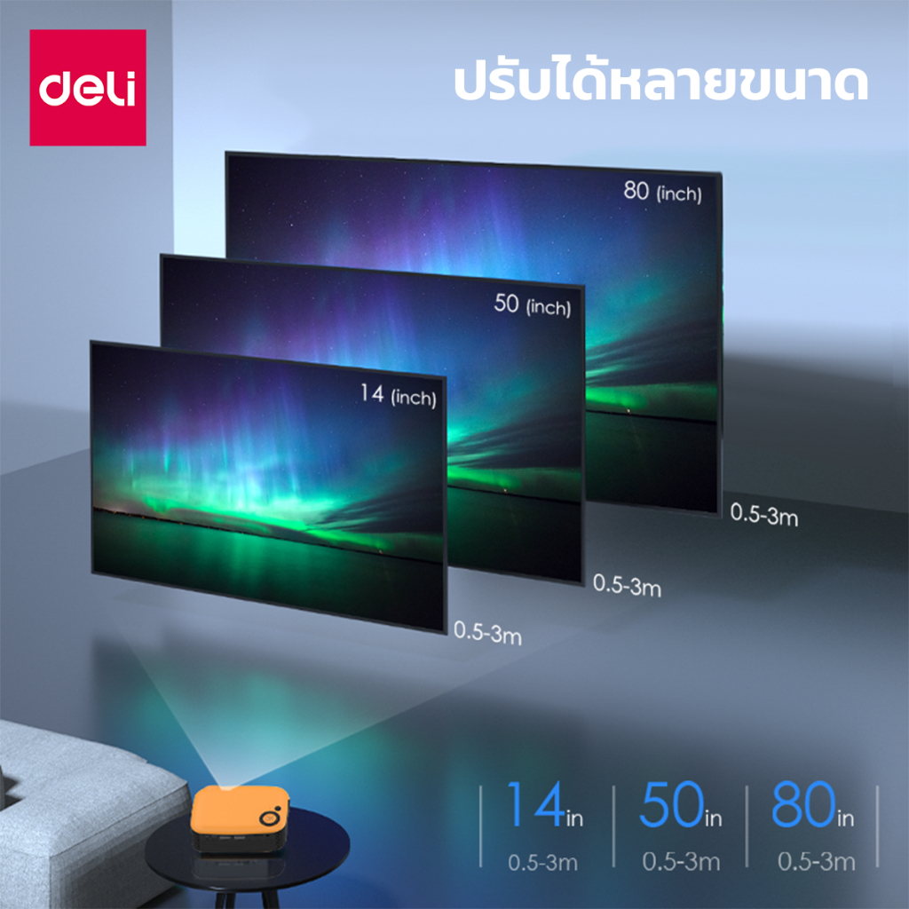 โปรเจคเตอร์-mini-มินิโปรเจคเตอร์-เครื่องฉายหนัง-projector-พาพกสะดวกรองรับความละเอียดสูง-ภาพคมชัด-สีสด-cheers9