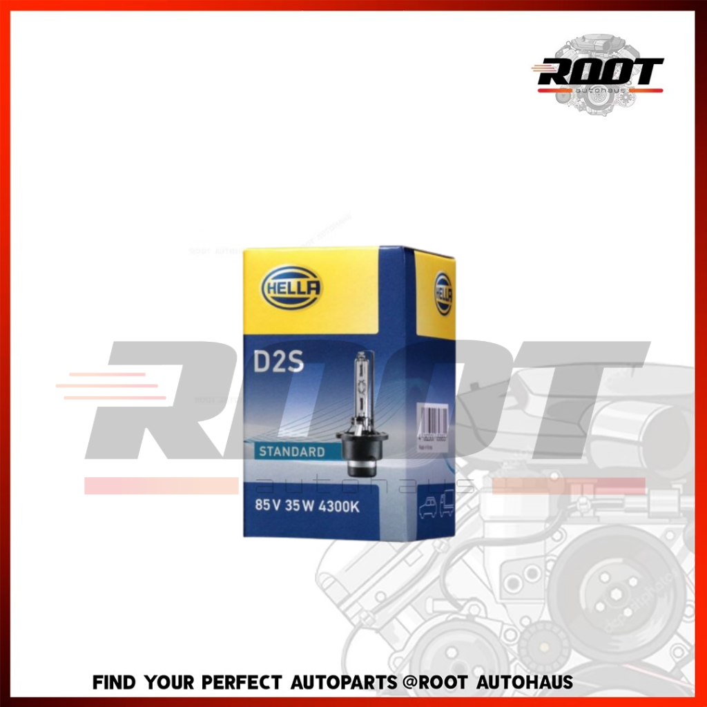 HELLA หลอดไฟซีน่อน D2S 4300K 85V 35W เบอร์ 8GS 178 560-811 | Shopee ...