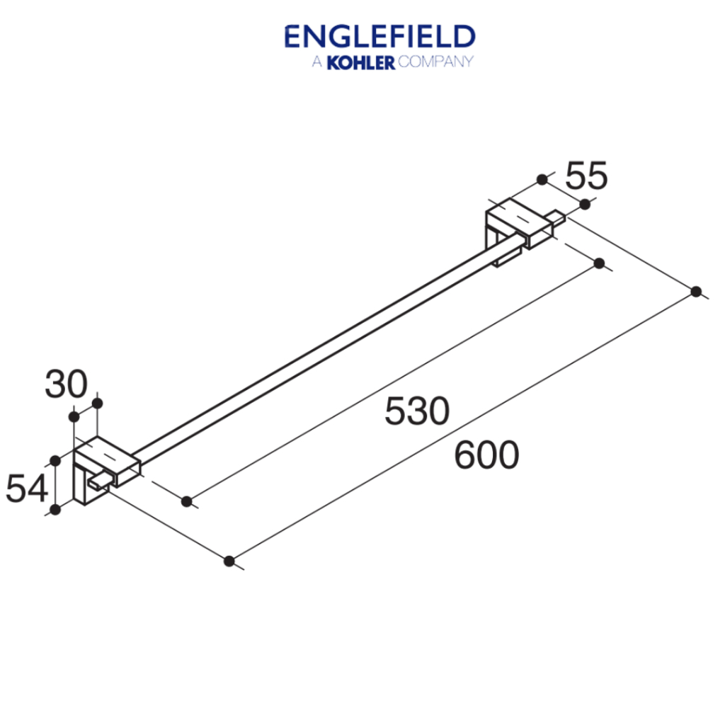 englefield-tozzo-60-cm-single-towel-bar-ราวแขวนผ้าเดี่ยว-60-เซนติเมตร-รุ่นทอสโซ่-k-72559x-cp