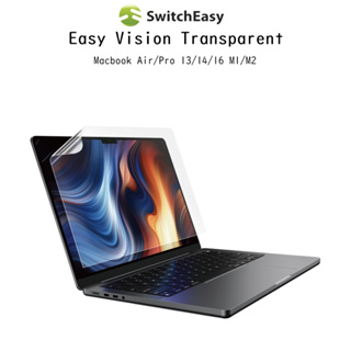 Switcheasy Easy Vision Transparent ฟิล์มนิรภัยกันรอยและกันแสงสะท้อนเกรดพรีเมี่ยม สำหรับ Macbook Air/Pro 13/14/16 M1/M2
