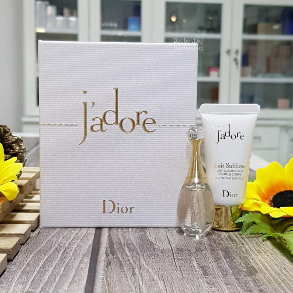 dior-jadore-edp-5ml-set-jadore-beautifying-body-milk-lotion-20ml-เซตน้ำหอม-ผู้หญิง-jadore