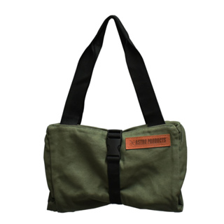 New Item กระเป๋าเครืองมือ 4 ช่องแบบผ้า พับและม้วนได้ สีเขียว Roll Up Tool Bag With 4 Pockets Olive Drab