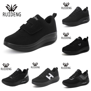 แบรนด์ RUIDENG รองเท้าผ้าใบสีดำ รองเท้าออกกำลังกาย เล่นกีฬาและแฟชั่นในคู่เดียว มี 6 แบบ ไซส์ 36-42 พร้อมส่งจากไทย
