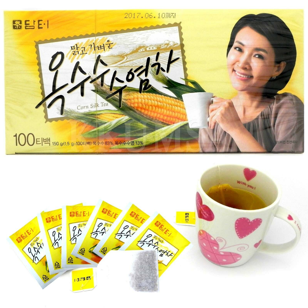 ชาไหมข้าวโพด-corn-silk-tea-damtuh-ชาเกาหลี-ช่วยขับโซเดียมจากไต-ควบคุมคลอเรสเตอรอล-ลดน้ำหนัก-ลดไขมัน-1กล่อง50ซอง