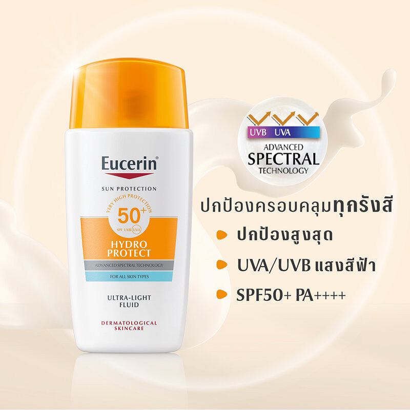 ครีมกันแดดยูเซอริน-eucerin-sun-hydro-protect-ultra-light-fluid-spf50-50ml