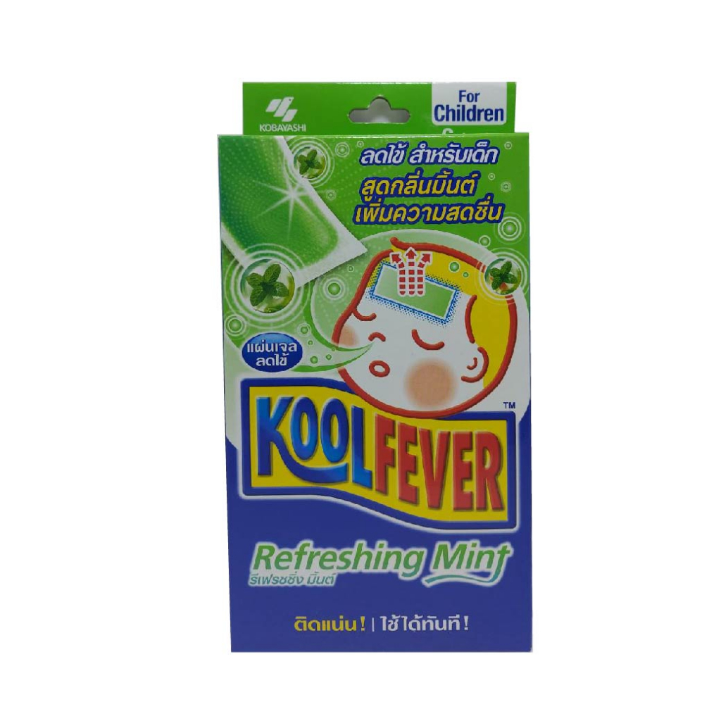 Kool fever แผ่นเจลลดไข้ 6 แผ่น คูลฟีเวอร์ เจลลดไข้ เย็น เด็ก ผู้ใหญ่ ...