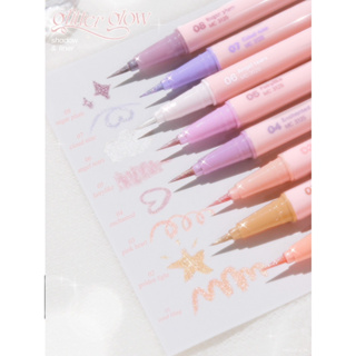 อายไลเนอร์กลิตเตอร์ เขียนง่าย เม็ดสีสวย คมชัด กันน้ำ ติดทนนาน  เมลินดา Meilinda eyeliner glitter MC3125