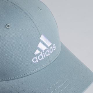 หมวก ADIDAS หมวกเบสบอล ของแท้ มือหนึ่ง ป้ายห้อยครบ สีฟ้าเทา ปรับระดับได้ unisex