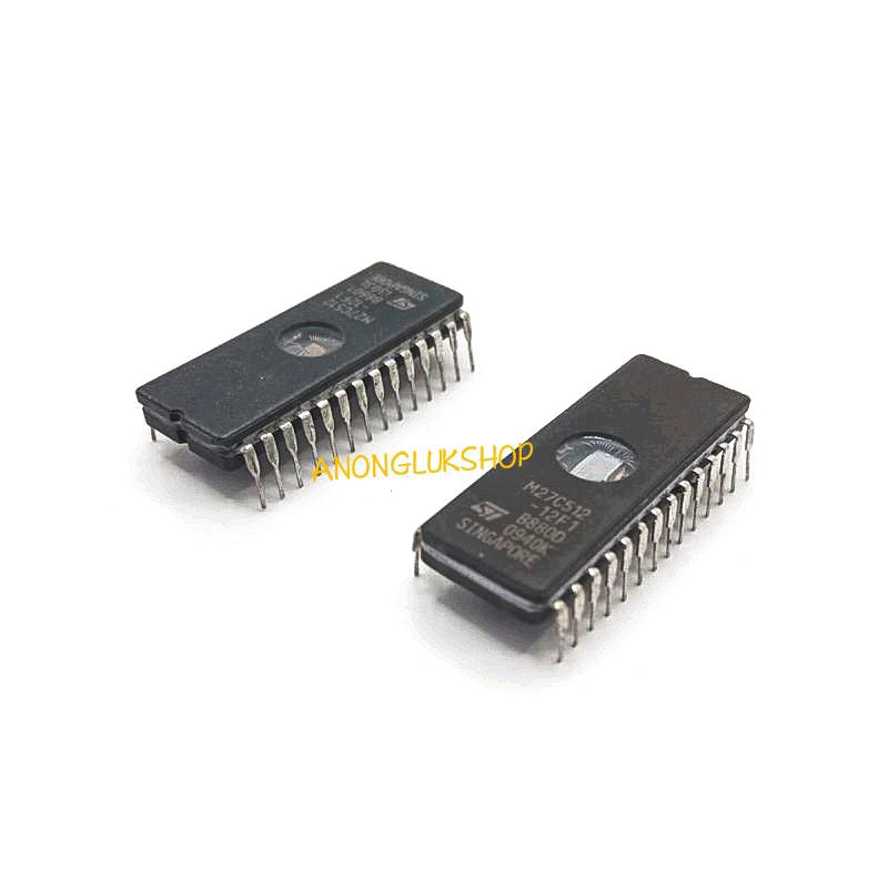 1ตัว-m27c512-12f1-27c512-12f1-27c512-ic-eprom-dip-28