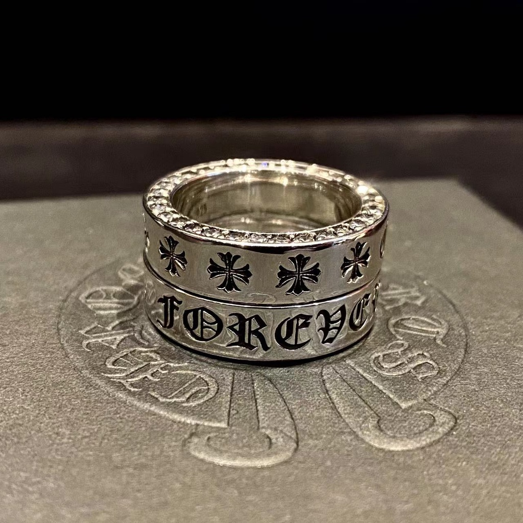 แหวนเงินแท้-925-ไซโก-คลาสสิค-ไดมอนด์-ตลอดกาล-แหวนผู้ชายและผู้หญิง-แหวนสไตล์เดียวกัน-แหวนคู่