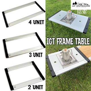 +พร้อมส่ง+IGT Frame Aluminum Table มีให้เลือก 2,3,4 Unit โต๊ะครัว ใส่กับอุปกรณ์ Snowpeak ได้