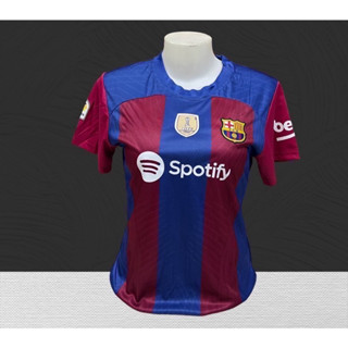 เสื้อบอลผู้หญิงทีมบาร์เซ-โลน่า2023/2024 (สินค้าจริงโลโก้ครบ)