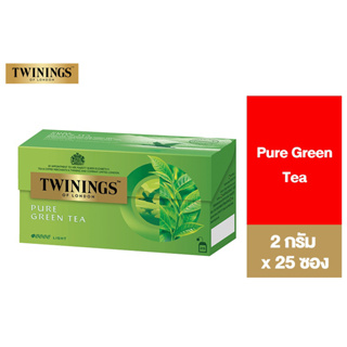 ภาพหน้าปกสินค้าTwinings Pure Green Tea ทไวนิงส์ ชาเขียว เพียว กรีนที ชนิดซอง 2 กรัม แพ็ค 25 ซอง (สินค้าอยู่ระหว่างเปลี่ยน Package) ที่เกี่ยวข้อง