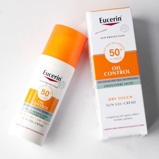 แท้💯%️..Eucerin Sun Dry Touch Oil Control Face SPF50+ 50ml ยูเซอริน ซัน ดราย ทัช ออยล์ คอนโทรล ครีมกันแดดเนื้อบางเบา