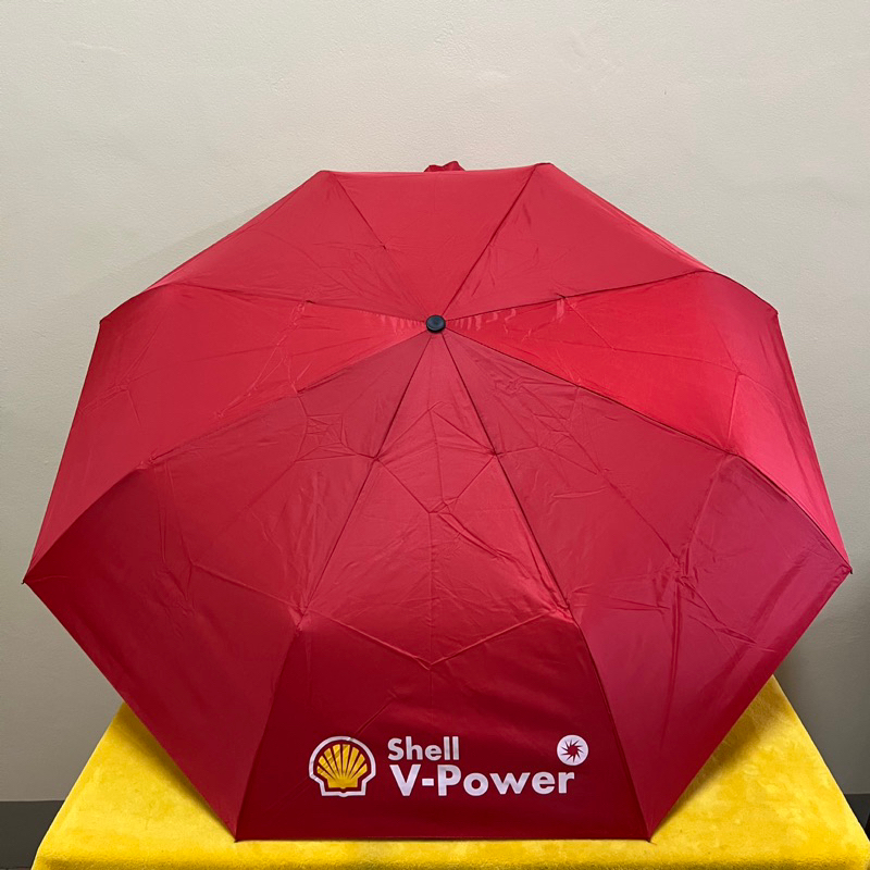 ร่มกัน UV Shell V Power สีแดง พับ 3 ตอน ร่มพับ ขนาด 21 นิ้ว แท้ 100% ...