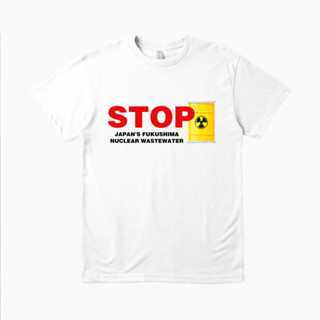 STOP！！Save the Ocean T-shirt สไตล์ใหม่ล่าสุด  ต่อต้านมลพิษทางนิวเคลียร์ top