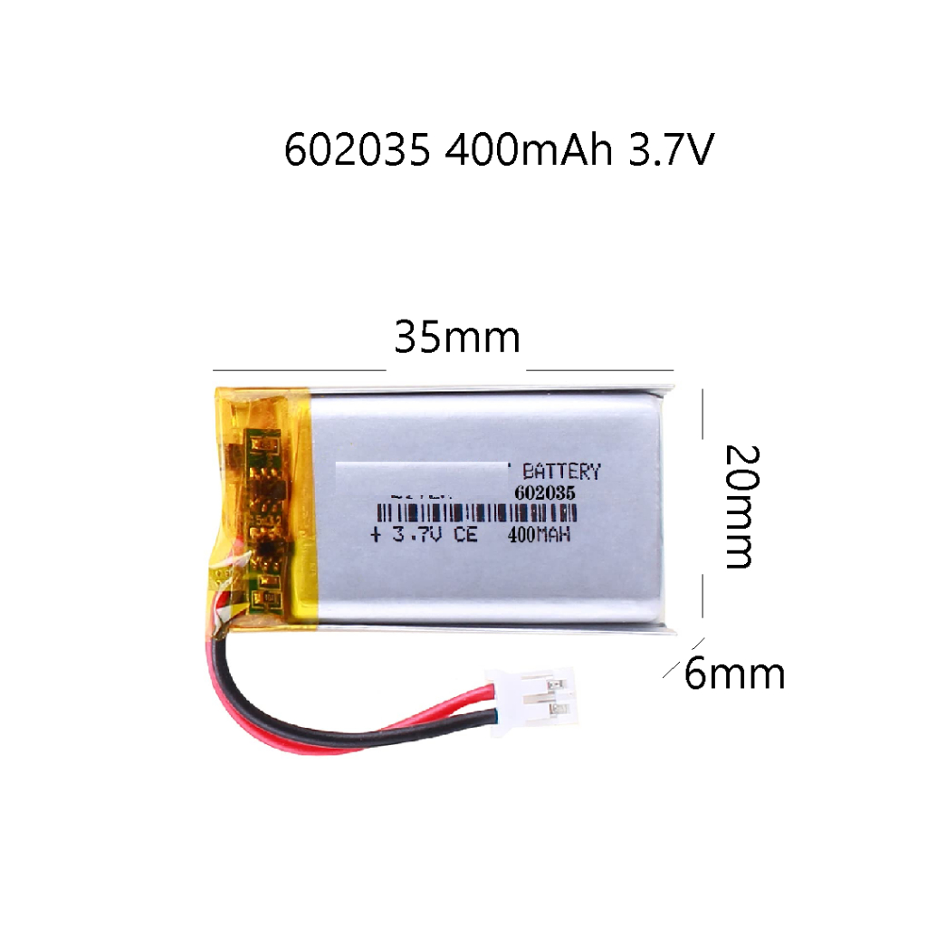 แบตเตอรี่-3-7-v-602035-400mah-mp4-gps-mp3-bluetooth-stereo-diy-gift