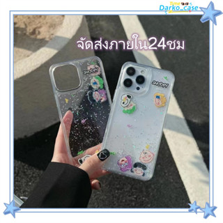 🎈จัดส่งภายใน24ชม🎈เคส for iPhone 11 14 Pro Max Case for iPhone 12 13 ป้องกันการตก การป้องกัน โปร่งแสง ไหล แบรนด์ไทด์