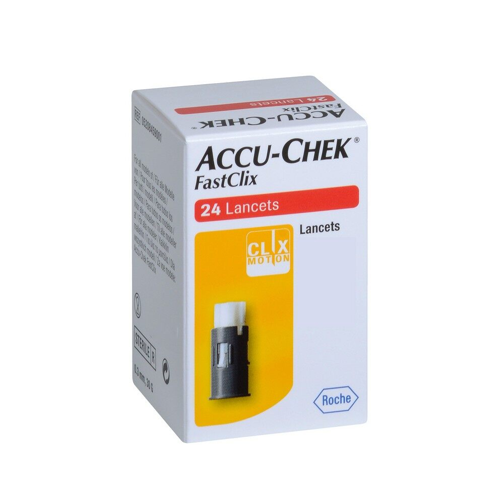 Accu-Chek Fastclix kit 24'S เข็มเจาะปลายนิ้ว แอคคิว-เช็ค ฟาสคลิก ขนาด ...