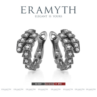 ✨Eramyth Jewelry✨ ต่างหูงู เงินแท้ 92.5 ฝังด้วยเพชรสวิสCZ EM-0069 สินค้ามาตรฐานส่งออก(พร้อมส่ง)