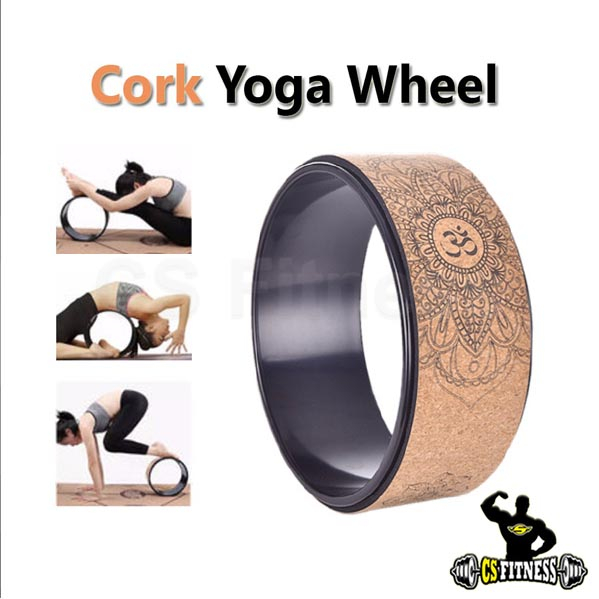 yoga-wheel-ไม้ก๊อก-cork-yoga-wheel