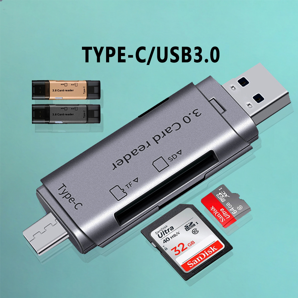 Newtech USB 3.0 TYPE-C 4 IN 1 OTG Card Reader รุ่น HC-100 BLACK ...