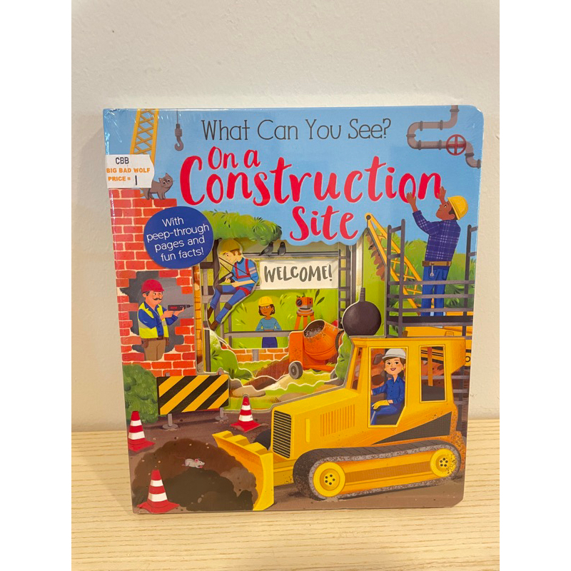 What can you see a Construction site Board book Shopee Thailand