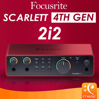 Focusrite Scarlett 2i2 4th Gen ออดิโอ อินเตอร์เฟส