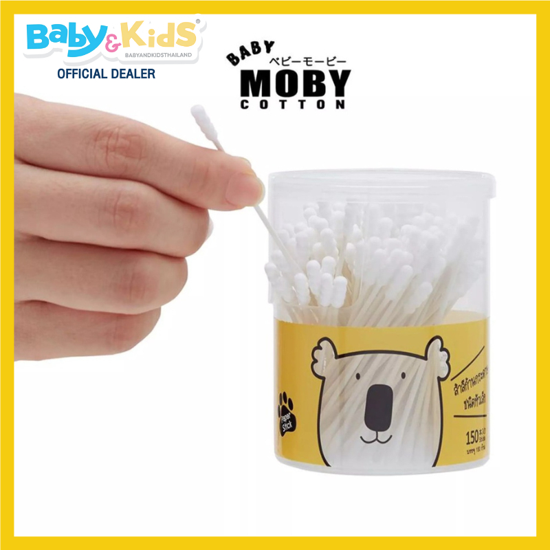 baby-moby-สำลีก้านกระดาษ-ชนิดหัวเล็ก-moby-คัตตั้นบัดส์
