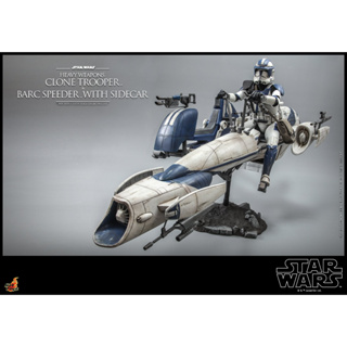 Hot Toys TMS077 1/6 Star Wars: The Clone Wars™ - Heavy Weapons Clone Trooper™ and BARC Speeder™ with Sidecar