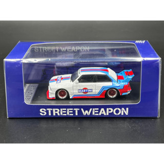 Street Weapon 1/64 limited to 499pcs.  LTO BMW E30. Martini white.