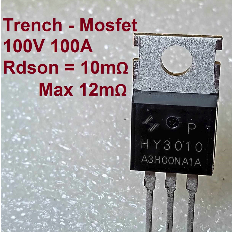 ของใหม่ HY3010P 100V 100A Trench Mosfet N-Channel ราคาต่อ 1 ตัว ...