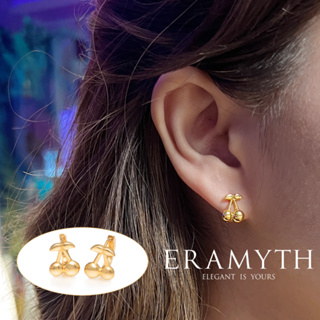 ✨Eramyth Jewelry✨ต่างหูห่วง เชอรี่ เงินแท้ 92.5 งานเงินเกลี้ยง EM-0068-G-12 สินค้ามาตรฐานส่งออก