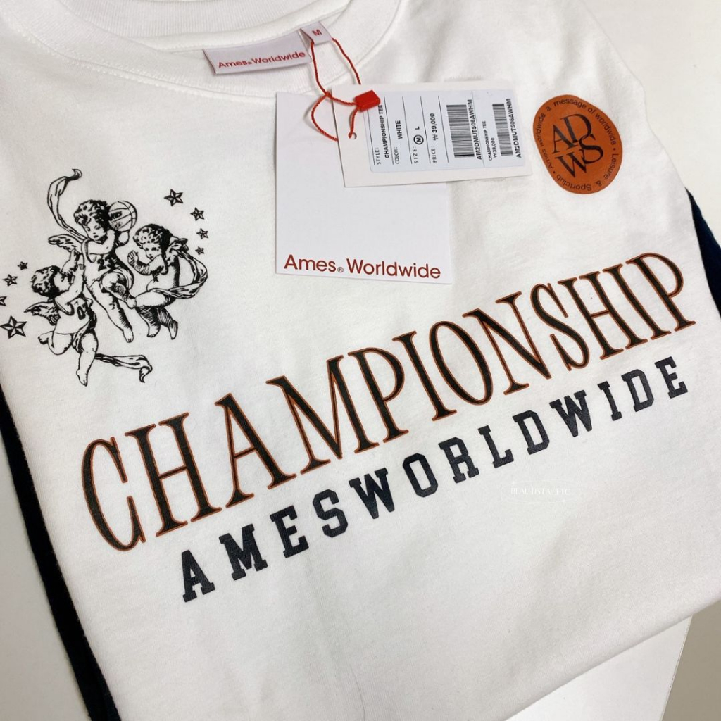 พร้อมส่ง-ของแท้-เสื้อ-ames-worldwide-championship-tee-white