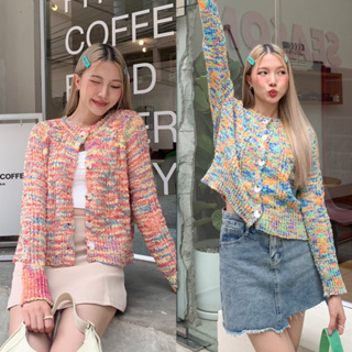 💖3pcs.basket Candy Cardigan เสื้อคาดิแกน