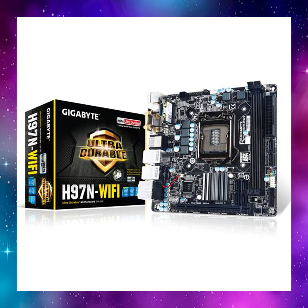 mainboard-เมนบอร์ด-1150-gigabyte-h97n-wifi-itx-gen4-ใช้งานปกติ