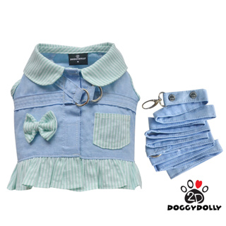 Pet cloths -Doggydolly เสื้อผ้าแฟชั่น  สัตว์เลี้ยง ชุดหมาแมว สายจูง รัดอก Body-Harness DCL181