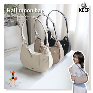 [ Best Seller ] กระเป๋าสะพายข้าง KEEP BAG รุ่น Half Moon Bag (ทรงพอชคอลเลคชั่นใหม่ )