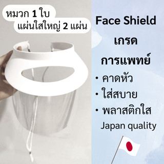 ✨พร้อมส่ง✨Face shield ทันตกรรม การแพทย์ เฟสชิวทันตกรรม อย่างดี แบบหมวก คาดหัว antifog