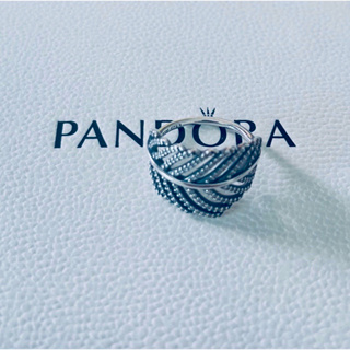 Pandora แท้💯% แหวนขนนก ไซส์ 52 Used